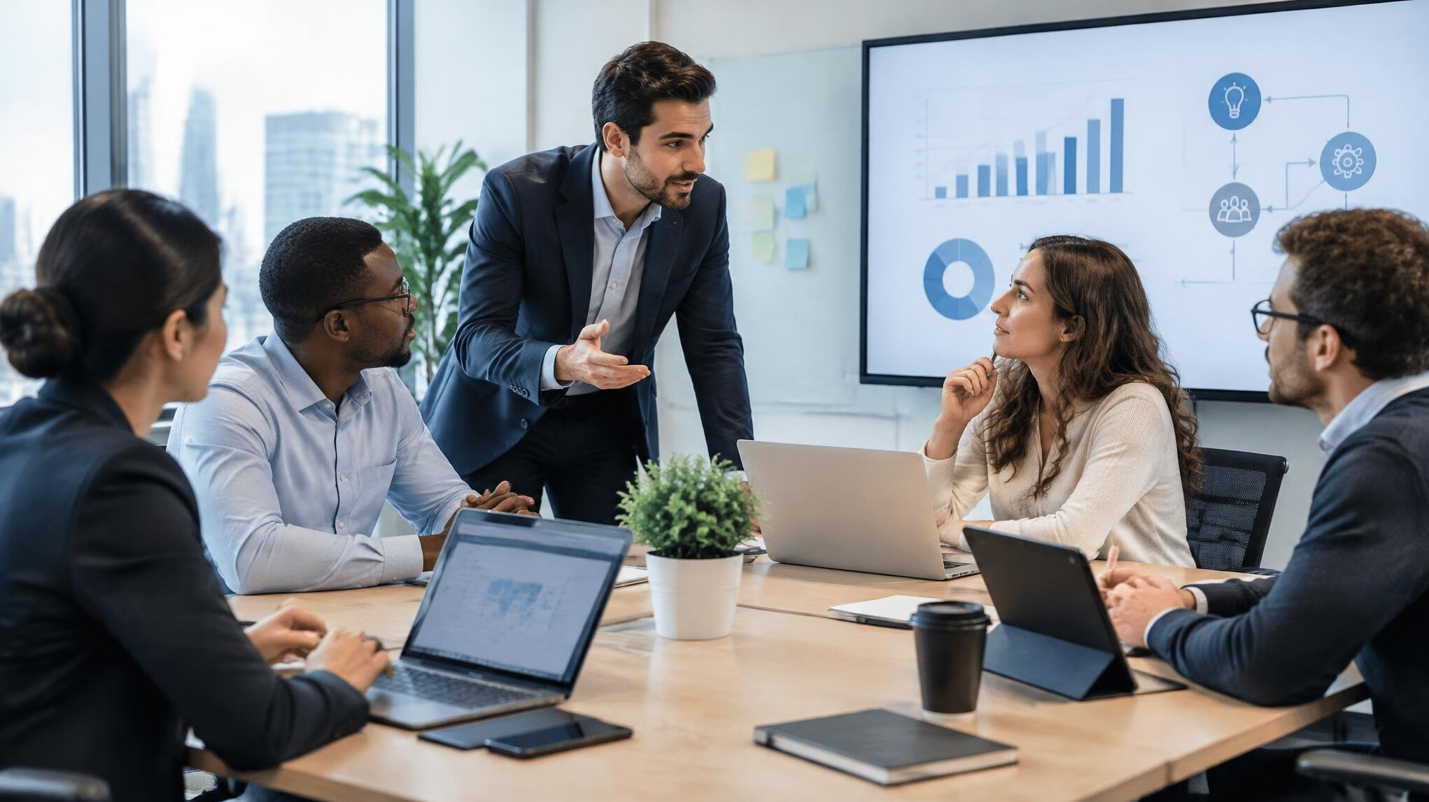 corporate team meeting